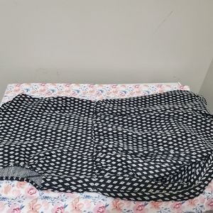 Black and white high neck dress